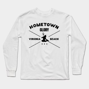 Virginia Beach Hometown Glory with Neptune Statue Long Sleeve T-Shirt